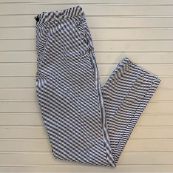 Brooks Brothers Other - Brooks Brothers Red Fleece Boys Blue/White Sear Sucker Pants